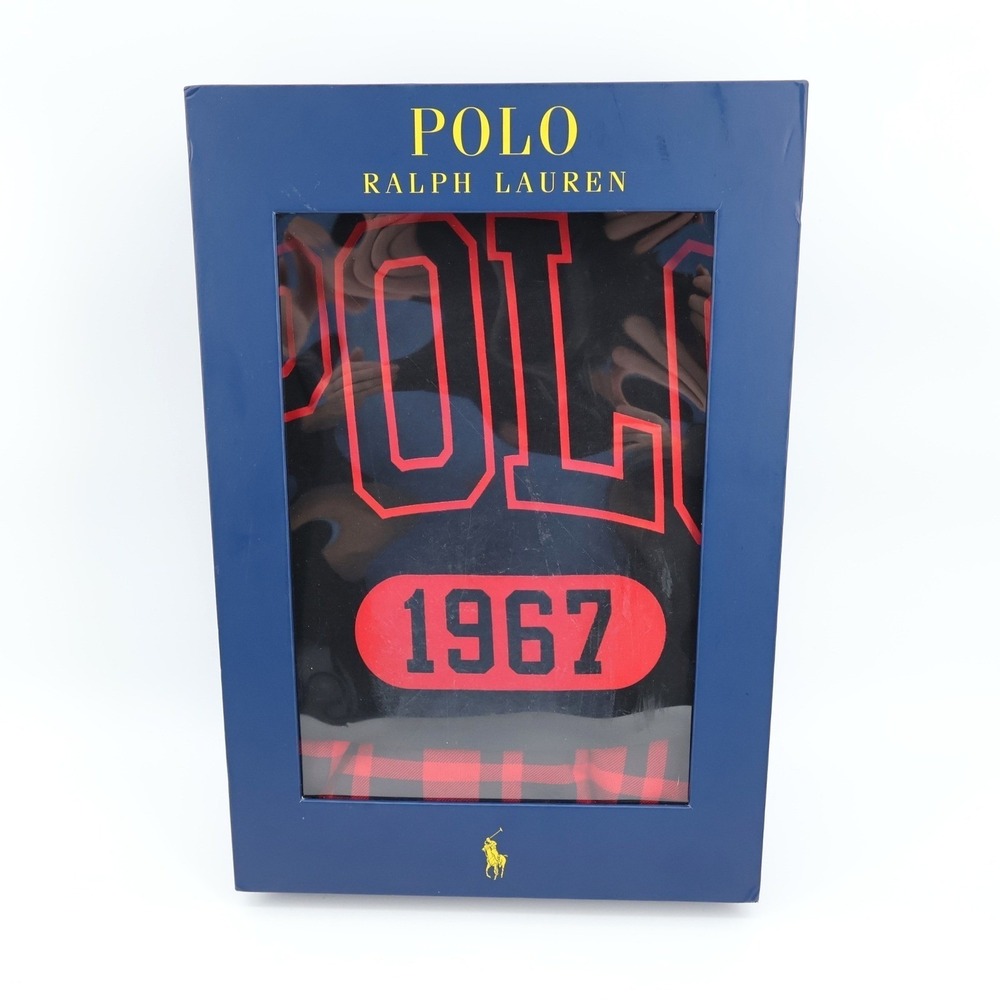 NEW Polo Ralph Lauren Plaid 1967 Pajama Set Red Long Sleeve Mens Size Medium